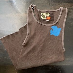 Brown Free City Tank